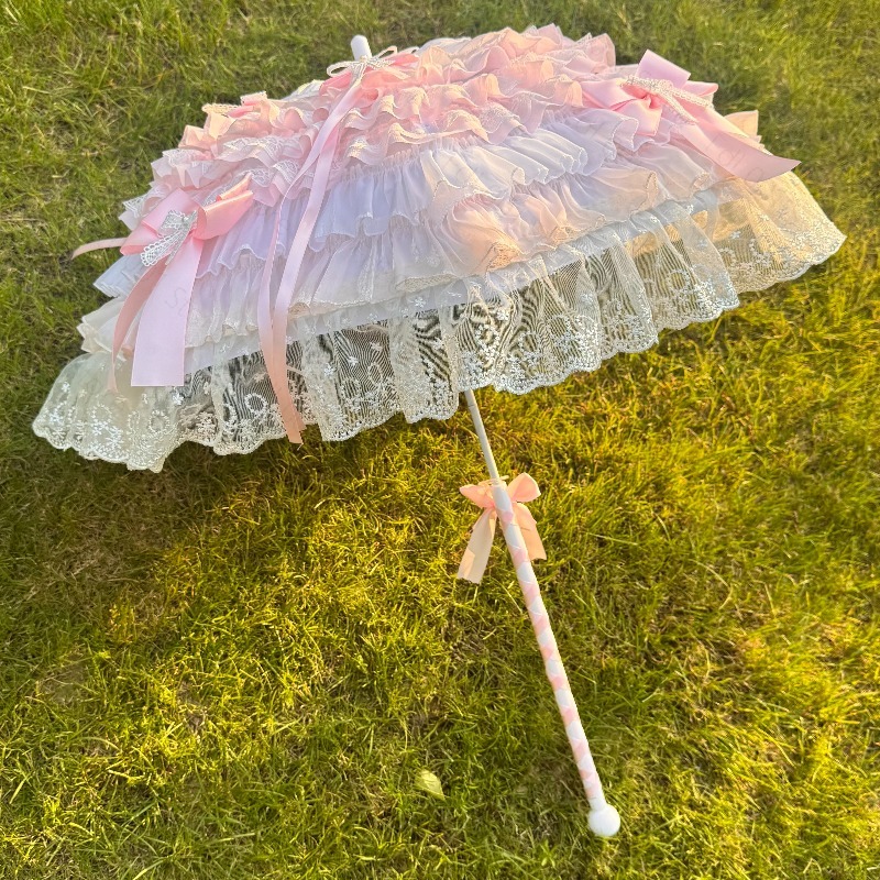 Розово-белый зонтик в форме ба – обзор и цена Photography Umbrella